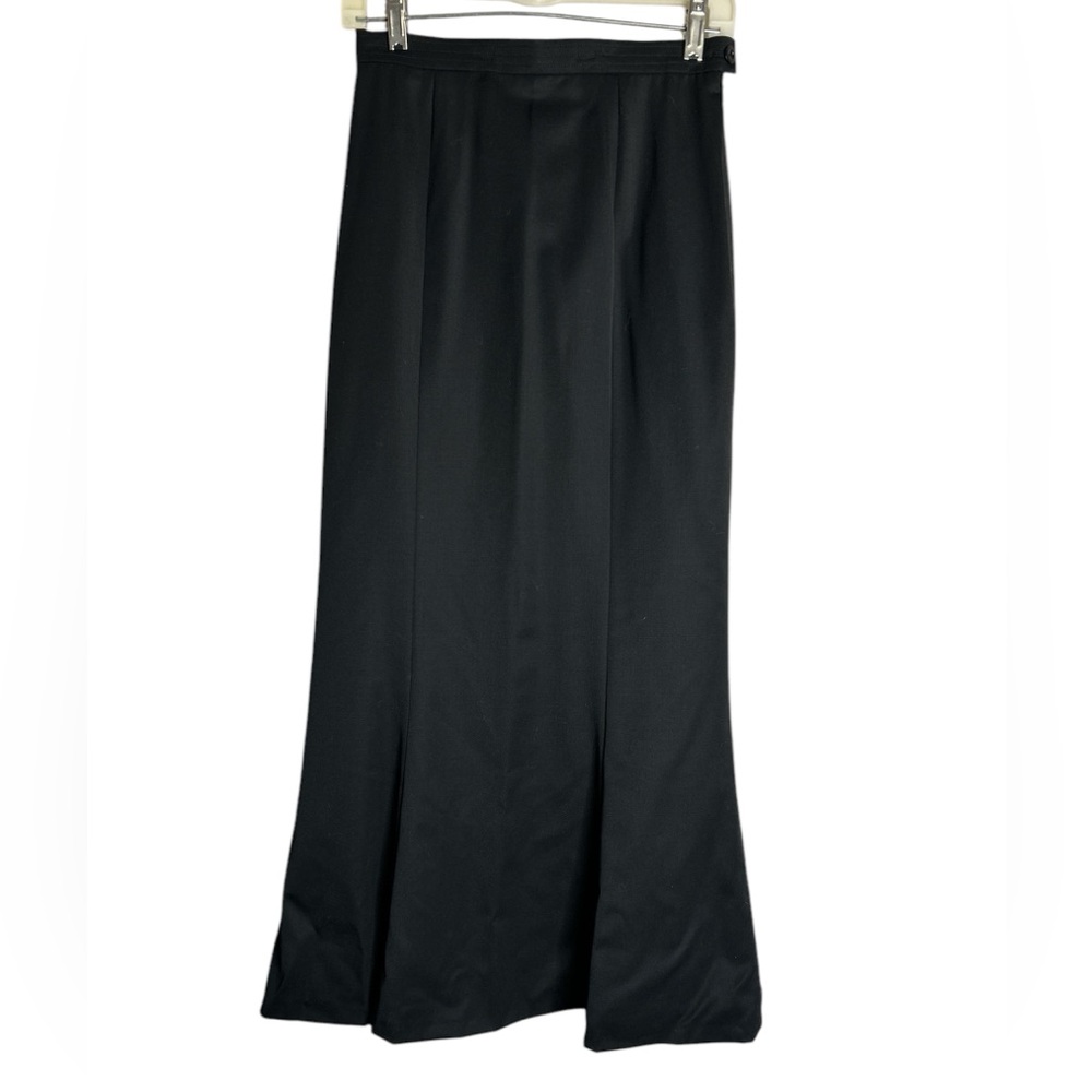 Vintage Escada new wool tulip skirt black Sz 6